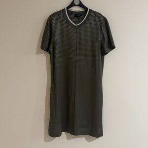 [Rag & Bone] Ali T-Shirt Dress in Olive Houndstooth Size XS